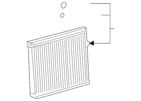 Toyota Venza 23-24 evaporator with temperature sensor