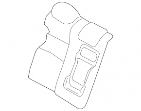 Nissan Altima 19-22 right rear seat backrest, black cloth, fwd
