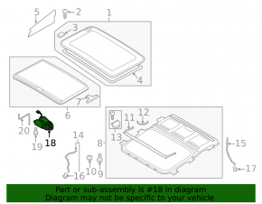 Sunroof Motor Audi A4 B8 08-16 Sedan