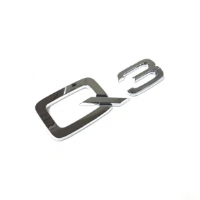 Emblem inscription Q3 tailgate Audi Q3 8U 15-18