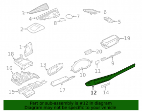 Set of interior trims for Audi A4 B9 17-19, silver aluminum, scratches