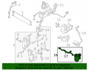 Kia EV6 22-24 A/C Dryer Tank with Tube, AWD