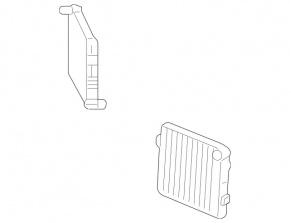 Additional right water cooling radiator for Mercedes GLE 63 16-19