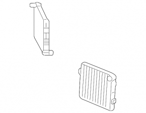 Additional right water cooling radiator for Mercedes GLE 63 16-19