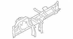 Under-torpedo pipe reinforcement Ford Flex 09-19 rusty