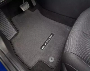 Set of floor mats for Hyundai Elantra 21 - gray cloth