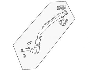 Fuel filler neck Mazda CX-30 20- 2.5