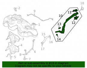 Fuel filler neck Mazda CX-30 20- 2.5