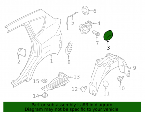 Ford C-max MK2 13-18 Fuel Filler Door