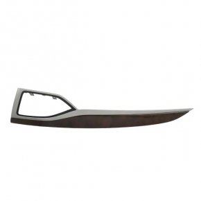 Right front panel trim for Lincoln MKZ 17-20, gray, wood grain