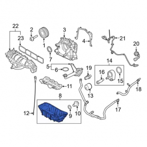 Oil pan Ford Escape MK3 13-19 1.6T