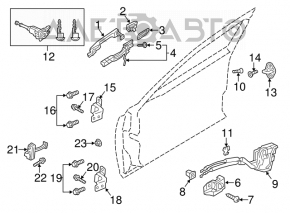 Front left door lock Mazda 6 14-21