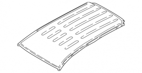 Metal roof Ford Ecosport 18-22 without hatch, sawed off