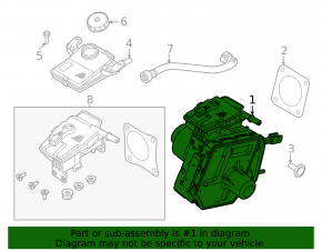 Ford Mustang Mach-E 21-23 Master Brake Cylinder Complete with ABS and Small Reservoir