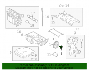 Mitsubishi Outlander 22-25 2.5 Crankshaft Pulley Bolt