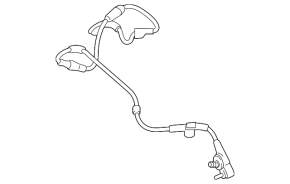 Brake pad wear sensor rear right Jaguar F-Pace X761 17-