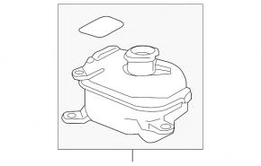 Honda Accord 13-15 Prerest Hybrid inverter coolant reservoir