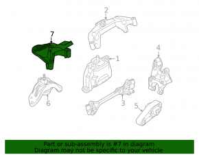 Engine Bracket Left Mini Cooper Countryman R60 10-16