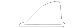 Nissan Rogue 17-20 fin antenna housing