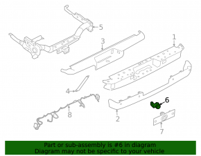 Front bumper parking sensors for Nissan Murano 19-24 rest.