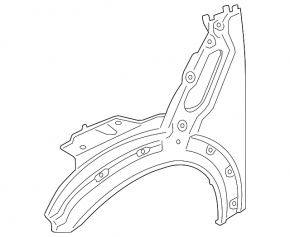 Front left wing Mini Cooper Countryman R60 10-16