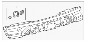 Audi Q8 19-23 interior trunk door central light