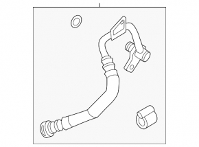 Cooling system pipe gearbox Audi Q7 18-19 3.0T intake