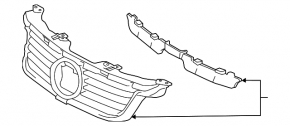 Radiator grill grill Lexus CT200h 11-13 dorest