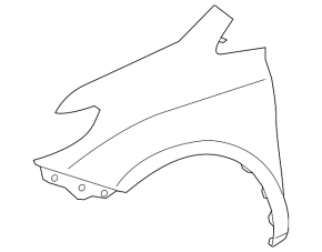 Front left wing Toyota Sienna 11-20
