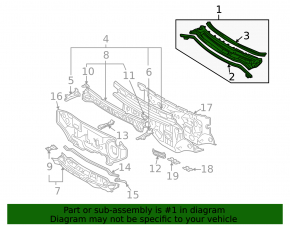 Plastic windshield wiper grille for Toyota Sienna 2010-2011
