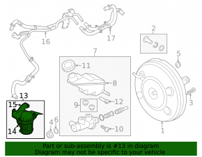 Vacuum pump Hyundai Santa FE Sport 13-18 2.0T