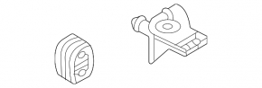 Right muffler bracket in front of the barrel for VW Jetta 22-26 1.5T with rubber
