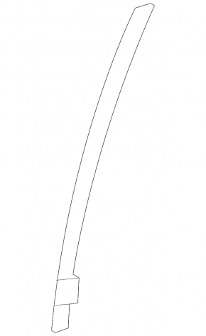 Left rear door window guide for Lexus ES350 07-12