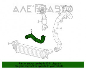 Air pipe right lower Fiat 500L 1.4T