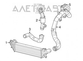 Air pipe right lower Fiat 500L 1.4T
