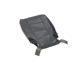 Rear seat back trim, 2nd row, right, Jeep Grand Cherokee WK2 17-20, black leather with red stitching, heated, ventilated Trailhawk