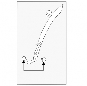 Honda CRV 17-22 rear left door trim, arch, structure