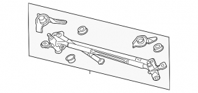 Wiper Trapezoid with Motor Acura MDX 14-20