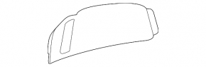 Right arch trim cap for Kia K5 21-24 black