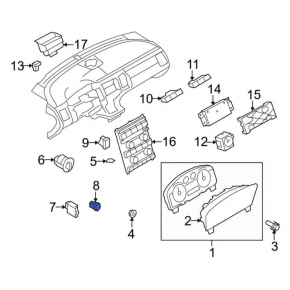 Ford Flex 09-19 Tailgate Close Button