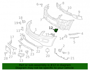 Left headlight washer cap Mercedes W164 ML 06-08