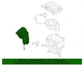 Right underhood fuse box for Mercedes GLC 300 20-22