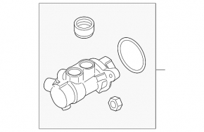Brake Master Cylinder with Reservoir Lincoln MKC 15- with 2 reservoirs
