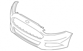 Front bumper bare Ford Fusion mk5 13-16