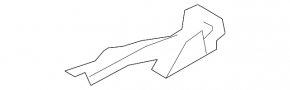 Right hood hinge Mazda CX-7 06-09