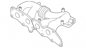 Exhaust manifold for Mazda CX-7 turbocharger 06-12