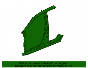 Body pillar central right Honda CRV 17-22 on the body, bumpers
