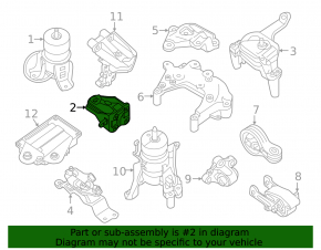 Front Engine Mount Bracket Nissan Pathfinder 13-14 Hybrid