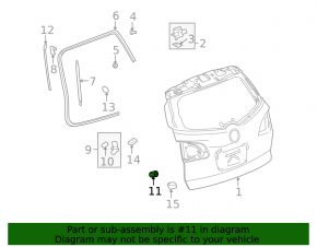 Chevrolet Bolt EV 22-23 small tailgate bumper
