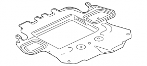 Rear engine guard Cadillac CTS 14-14 awd